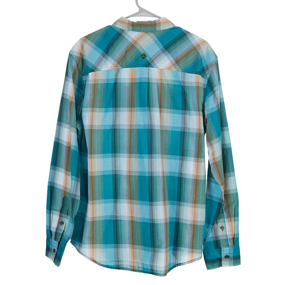 Prana Holton Shirt Button Front Plaid Men's Size Large - Picture 6 of 6